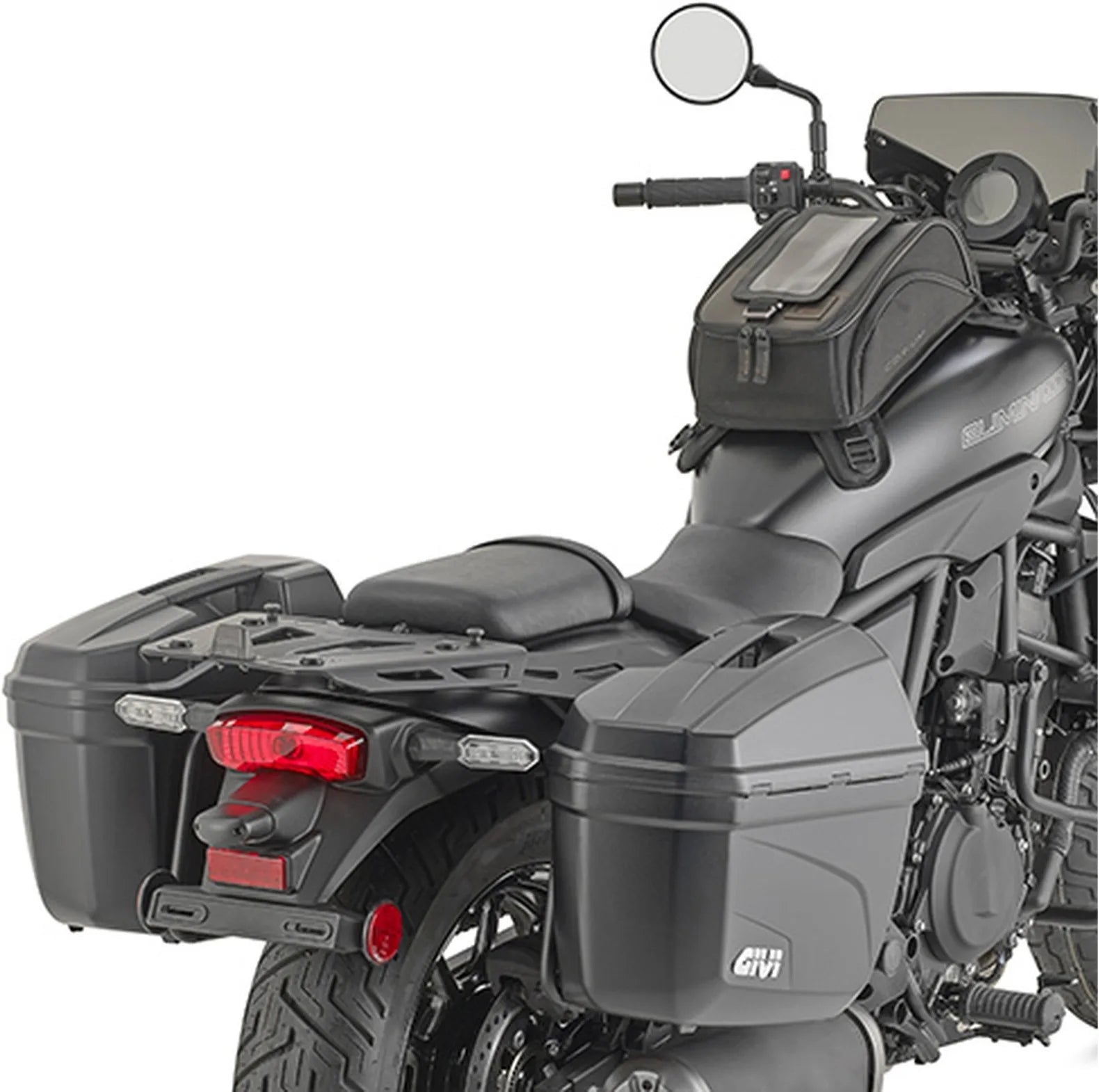 Valigie Laterali Monokey Trekker Dolomiti Alluminio Nero 72 Lt Trekker Dolomiti Alluminio - Givi Compatibile Con Kawasaki Eliminator 500 (2024)