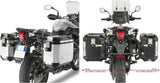 Valigie Laterali Monokey Cam-Side Trekker Outback Evo Smart Alluminio Anodizzato + Serratura 77 Lt Trekker Outback Evo Smart Alluminio Anodizzato - Givi Compatibile Con Triumph Tiger 800 - Xc - Xr (2011-2017)