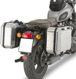 Monokey Trekker Lite Gray Side Cases - 70 Lt Trekker Lite Technopolymer - Givi Compatible With Triumph Bonneville T120 (2016-2024)