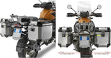 Valigie Laterali Monokey Cam-Side Trekker Outback Evo Smart Alluminio Nero + Serratura 88 Lt Trekker Outback Evo Smart Alluminio - Givi Compatibile Con Bmw R 1200 Gs (2004-2012)
