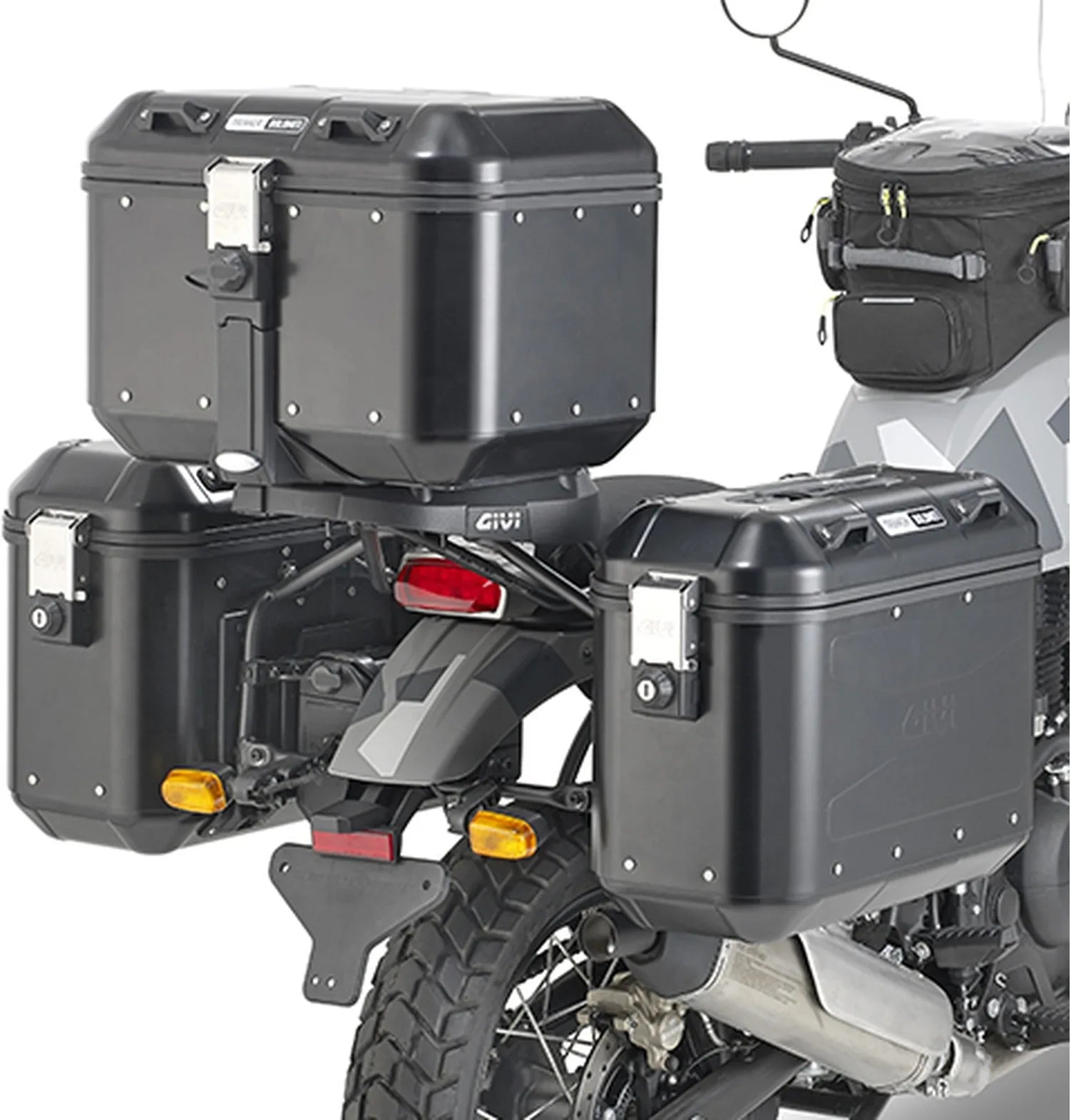 Valigie Laterali Monokey Trekker Dolomiti Alluminio 72 Lt Trekker Dolomiti Alluminio - Givi Compatibile Con Royal Enfield Himalayan (2018-2020)
