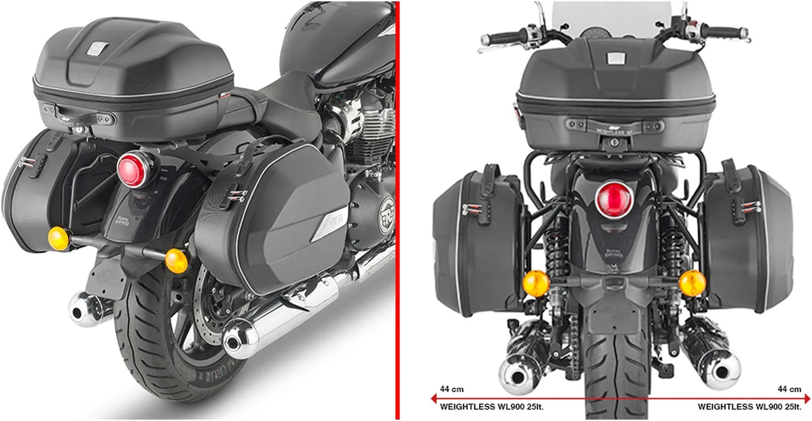 Valigie Laterali Monokey Trekker Dolomiti Alluminio 72 Lt Trekker Dolomiti Alluminio - Givi Compatibile Con Royal Enfield Super Meteor 650 (2023-2024)
