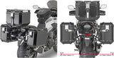 Monokey Cam-Side Trekker Outback Evo Smart Black Aluminium Side Cases + Locks - 77 Lt Trekker Outback Evo Smart Aluminium - Givi Compatible With Honda Nx 500 (2024)
