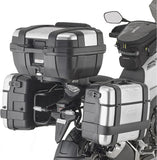 Valigie Laterali Monokey Trekker Dolomiti Alluminio Nero 60 Lt Trekker Dolomiti Alluminio - Givi Compatibile Con Honda Cb 500 X (2019-2023)