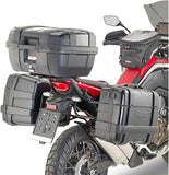 Bauletto + Valigie Laterali Trekker Dolomiti Alluminio Nero 102 Lt Trekker Dolomiti Alluminio - Givi Compatibile Con Honda Crf 1100 L Africa Twin (2020-2023)