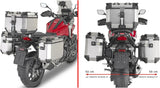 Valigie Laterali Monokey Cam-Side Trekker Outback Evo Smart Alluminio + Serratura 84 Lt Trekker Outback Evo Smart Alluminio - Givi Compatibile Con Honda Nc 750 X (2021-2025)