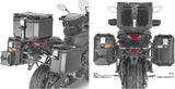 Valigie Laterali Monokey Cam-Side Trekker Outback Evo Smart Alluminio + Serratura 74 Lt Trekker Outback Evo Smart Alluminio - Givi Compatibile Con Yamaha Tracer 9 - Gt - Gt+ (2021-2024)