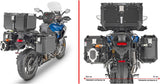 Monokey Cam-Side Trekker Outback Evo Smart Black Aluminium Side Cases + Locks - 70 Lt Trekker Outback Evo Smart Aluminium - Givi Compatible With Triumph Tiger 1200 Rally Explorer (2022-2024)
