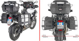 Monokey Trekker Dolomiti Black Aluminium Side Cases - 60 Lt Trekker Dolomiti Aluminium - Givi Compatible With Triumph Tiger 1200 Rally Explorer (2022-2024)