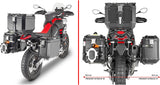 Monokey Cam-Side Trekker Outback Evo Smart Aluminium Side Cases + Locks - 84 Lt Trekker Outback Evo Smart Aluminium - Givi Compatible With Aprilia Tuareg 660 (2021-2024)