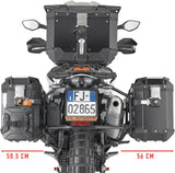 Borse Laterali Monokey Cam-Side Canyon Nero 60 Lt Canyon Nylon - Givi Compatibile Con Ktm 890 Adventure (2021-2022)