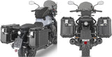 Valigie Laterali Monokey Cam-Side Trekker Outback Evo Smart Alluminio Nero + Serratura 74 Lt Trekker Outback Evo Smart Alluminio - Givi Compatibile Con Moto Guzzi V7 850 Stone (2021-2024)