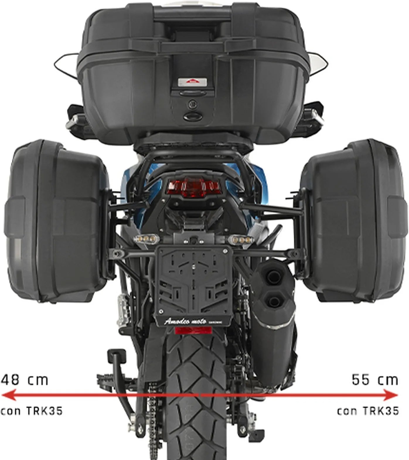 Borse Laterali Monokey Nero 50 Lt Plastica - Givi Compatibile Con Qj Motor Srt 600 Sx (2024)