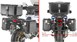 Valigie Laterali Monokey Cam-Side Trekker Outback Evo Smart Alluminio Nero + Serratura Dx Scantonata 88 Lt Trekker Outback Evo Smart Alluminio - Givi Compatibile Con Honda Crf 1100 L Africa Twin (2020-2023)