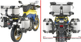 Monokey Cam-Side Trekker Outback Evo Smart Aluminium Side Cases + Locks - R Recessed 88 Lt Trekker Outback Evo Smart Aluminium - Givi Compatible With Suzuki V-Strom 800 De (2023-2024)