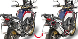 Valigie Laterali Monokey Trekker Nero 66 Lt Trekker Alluminio - Givi Compatibile Con Honda Crf 1000 L Africa Twin (2016-2017)