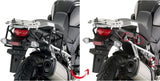 Monokey Trekker Alaska Black Aluminium Side Cases - 72 Lt Trekker Alaska Aluminium - Givi Compatible With Suzuki Dl 1000 V-Strom (2014-2016)