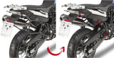 Valigie Laterali Monokey Trekker 92 Lt Trekker Alluminio - Givi Compatibile Con Bmw F 800 Gs (2008-2017)