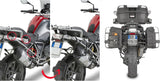 Valigie Laterali Monokey Trekker Alaska Alluminio Nero 72 Lt Trekker Alaska Alluminio - Givi Compatibile Con Bmw R 1250 Gs (2019-2023)