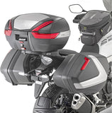 Silver Top Case + Side Cases - 121 Lt Technopolymer - Givi Compatible With Honda Nx 500 (2024)