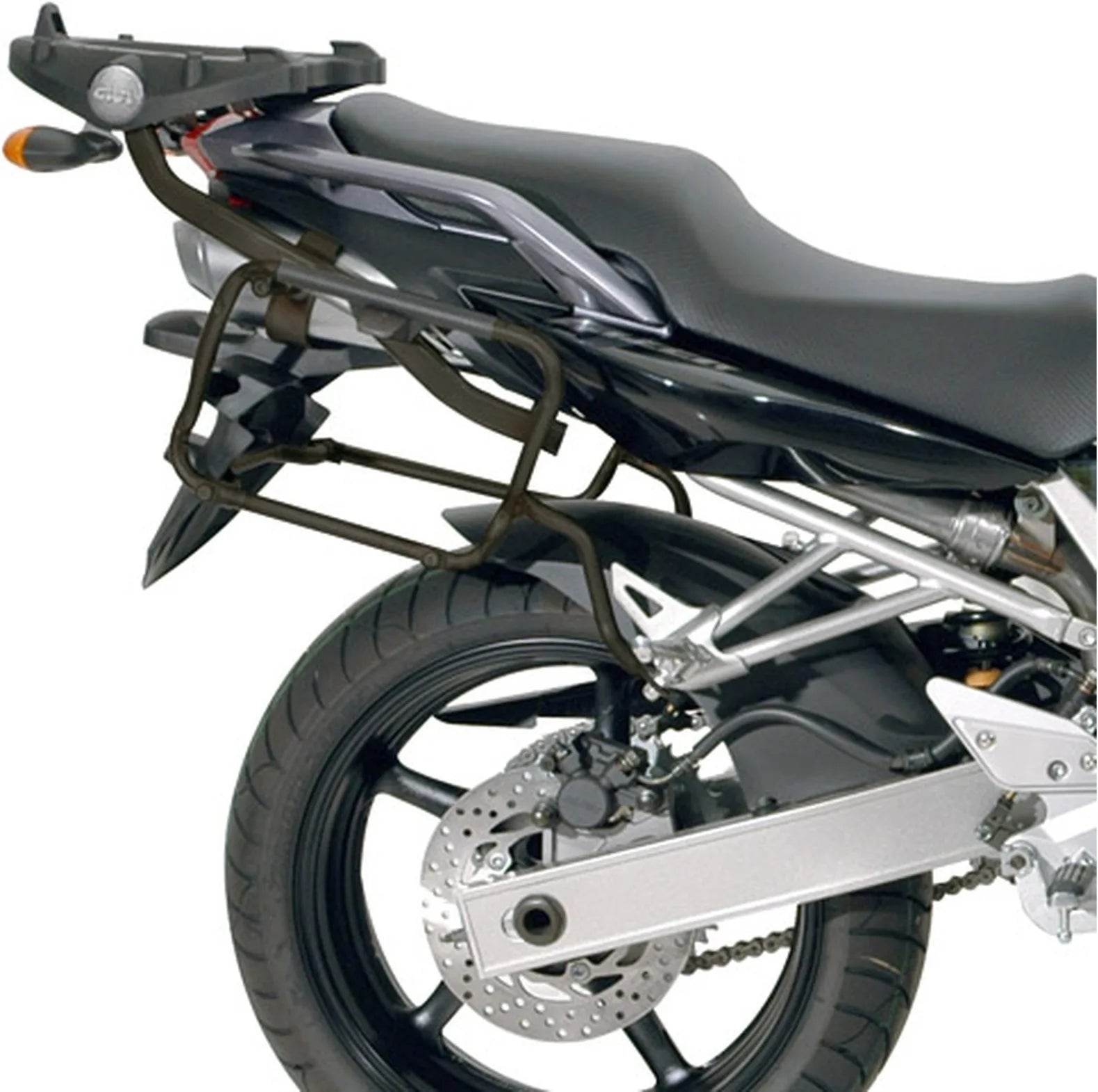 Bauletto + Valigie Laterali Blade Nero 117 Lt Blade Plastica - Givi Compatibile Con Yamaha Fz-6 - Fazer (2004-2006)