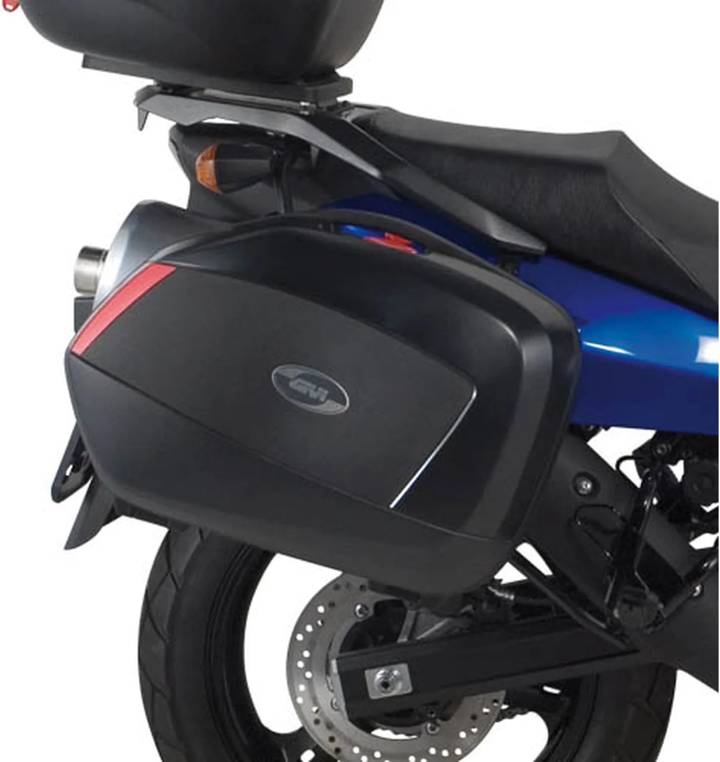 Valigie Laterali Monokey Side Nero Tech 70 Lt Plastica - Givi Compatibile Con Suzuki Dl 650 V-Strom (2004-2011)