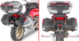 Black Top Case + Side Cases - 110 Lt Technopolymer - Givi Compatible With Moto Guzzi V 100 Mandello 1000 (2022-2024)