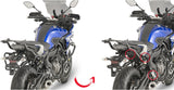 Monokey Side Silver Tech Side Cases - 74 Lt Technopolymer - Givi Compatible With Yamaha Mt-07 Tracer (2016-2019)