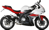 Terminale Di Scarico Con Omologazione Suono Gppro Carbonio - Mivv Compatibile Con Benelli Bn 302 R (2017-2020)