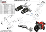 Impianto Di Scarico Completo Non Catalizzato E Senza Omologazione Suono Mk3 Carbonio - Mivv Compatibile Con Ducati Panigale V4 (2018-2022)