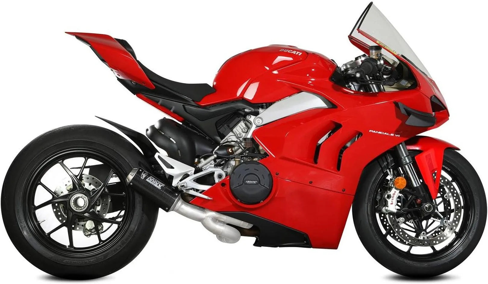 Impianto Di Scarico Completo Non Catalizzato E Senza Omologazione Suono Mk3 Carbonio - Mivv Compatibile Con Ducati Streetfighter V4 (2020-2022)