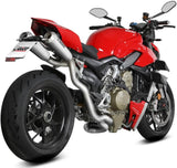Impianto Di Scarico Completo Non Catalizzato E Senza Omologazione Suono X-M1 Titanio - Mivv Compatibile Con Ducati Streetfighter V4 (2020-2022)