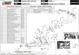 Impianto Di Scarico Completo Non Catalizzato E Senza Omologazione Suono Suono Full Titanio Carbonio - Mivv Compatibile Con Honda Cbr 1000 Rr (2008-2013)