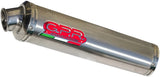 Terminale Di Scarico Con Omologazione Suono Tondo Acciaio - Gpr Compatibile Con Honda Cbr 900 Rr (2000-2003)