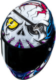 Casco Integrale Per Moto Hjc Rpha 12 P.I.M. Evo (Carbon-Aramid/Fiberglass/Natural Fiber) Mc28 Kraken Taglia 06 Xs