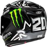 Casco Integrale Per Moto Hjc Rpha 12 P.I.M. Evo (Carbon-Aramid/Fiberglass/Natural Fiber) Mc5 Quartararo Replica Taglia 07 S