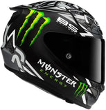 Casco Integrale Per Moto Hjc Rpha 12 P.I.M. Evo (Carbon-Aramid/Fiberglass/Natural Fiber) Mc5 Quartararo Replica Taglia 08 M