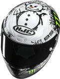 Casco Integrale Per Moto Hjc Rpha 1 V2 Carbon P.I.M. Plus (Carbon/Aramid/Glass Fiber) Mc10Sf Snow Diablo Taglia 06 Xs