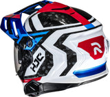 Casco Integrale Per Moto Hjc Rpha 60 P.I.M. Evo (Carbon-Aramid/Fiberglass) Mc21 Dakar Taglia 10 Xl