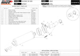 Terminale Di Scarico Non Catalizzato E Con Omologazione Suono Oval Inox - Mivv Compatibile Con Suzuki Sv 650 (2003)