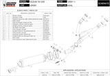 Terminale Di Scarico Catalizzato E Con Omologazione Suono Oval Inox - Mivv Compatibile Con Suzuki Sv 650 (2004-2015)