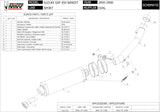 Terminale Di Scarico Con Omologazione Suono Oval Carbonio Carbonio - Mivv Compatibile Con Suzuki Gsf 650 Bandit (2005-2006)