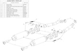 Doppio Terminale Di Scarico Non Catalizzato Con Omologazione Suono Gp Inox Nero - Mivv Compatibile Con Suzuki Gsx-R 1000 (2007-2008)