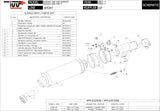 Terminale Di Scarico Con Omologazione Suono Gp Carbonio - Mivv Compatibile Con Suzuki Gsf 650 Bandit (2007-2015)