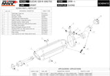 Terminale Di Scarico Con Omologazione Suono Suono Inox Nero Carbonio - Mivv Compatibile Con Suzuki Gsx-R 750 (2008-2010)