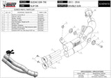 Terminale Di Scarico Non Catalizzato E Senza Omologazione Suono Double Gun Inox Nero - Mivv Compatibile Con Suzuki Gsr 750 (2011-2016)