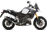 Exhaust Tip With Noise Certification Dakar Steel Black - Mivv Compatible With Suzuki V-Strom 1000 (2014-2020)