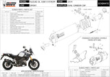 Exhaust Tip With Noise Certification Oval Stainless Steel - Mivv Compatible With Suzuki Dl 1000 V-Strom (2014-2020)