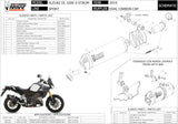 Terminale Di Scarico Con Omologazione Suono Oval Inox - Mivv Compatibile Con Suzuki Dl 1000 V-Strom (2014-2020)