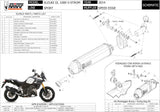 Exhaust Tip With Noise Certification Speed Edge Steel Black Carbon - Mivv Compatible With Suzuki Dl 1000 V-Strom (2014-2020)